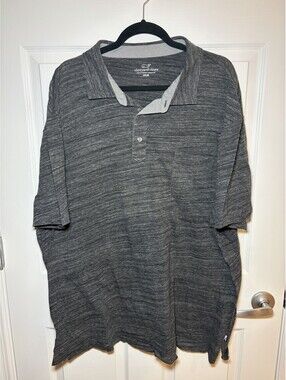 Vineyard Vines Stretch Polo Men’s 3XB 3XL Big Gray Heather